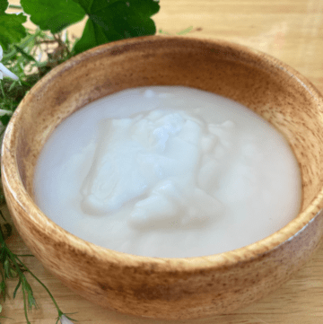 a bowl of homemade toothpaste
