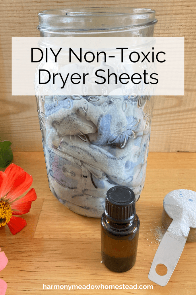 diy non-toxic dryer sheets pin image