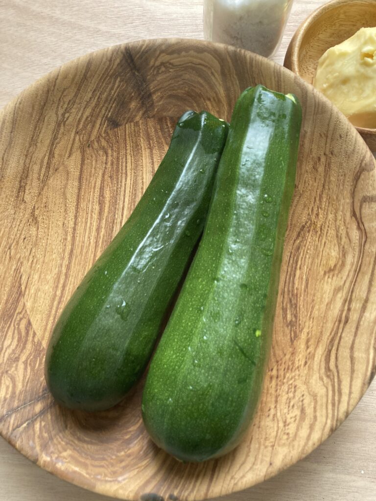 zucchini on a platter