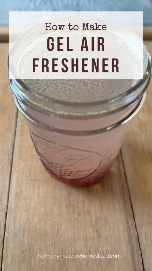 How to Make a Gel Air Freshener With Essential Oils pin image